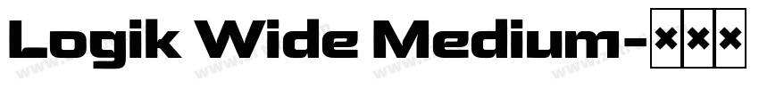 Logik Wide Medium字体转换